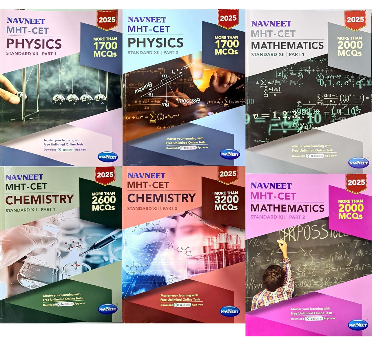 MHT-CET CLASS XI & XII , PCM (set of 9 books)