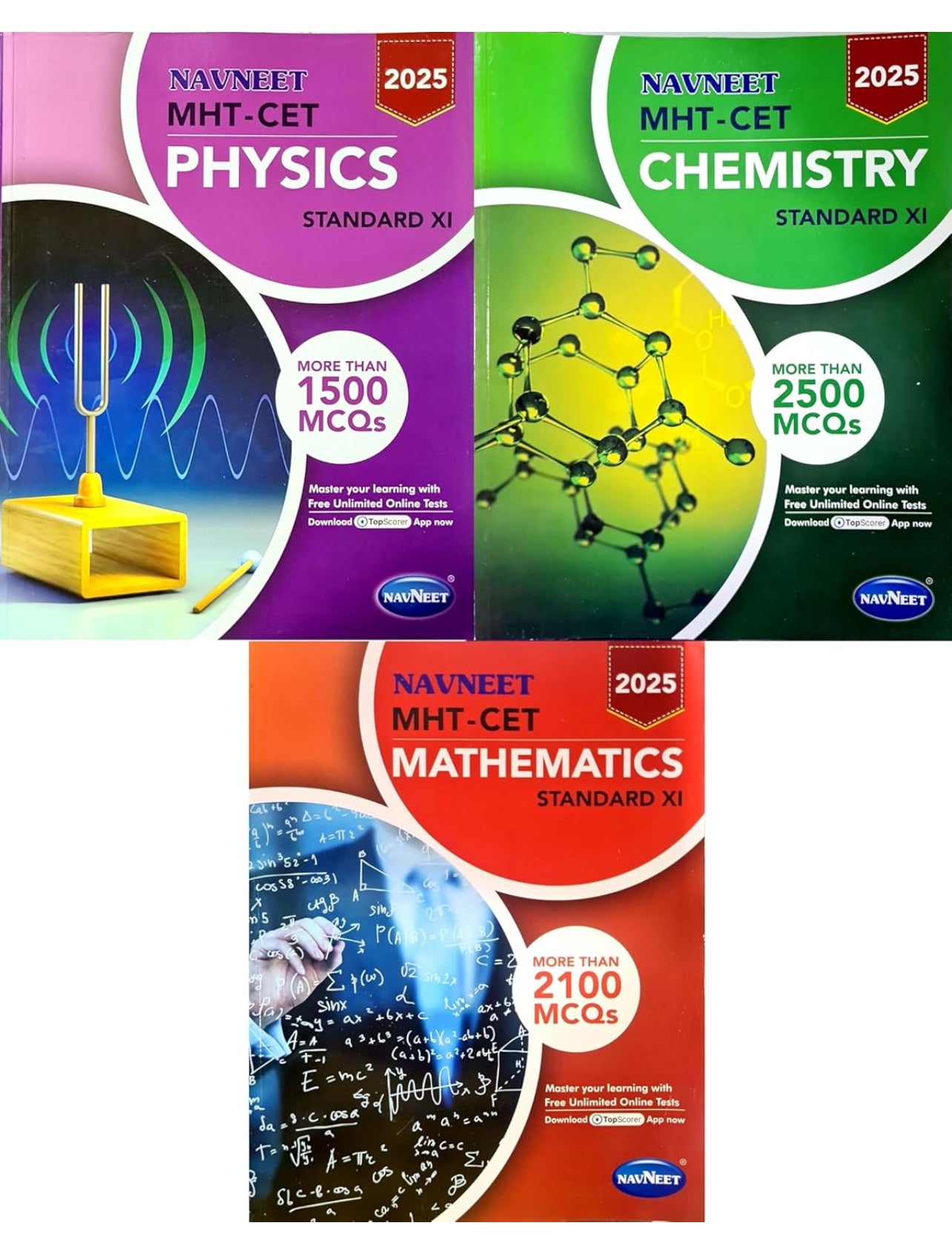 MHT-CET CLASS XI & XII , PCM (set of 9 books)