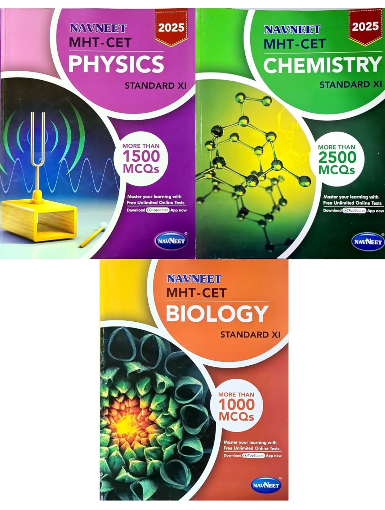 MHT-CET CLASS XI & XII , PCB (set of 9 books)