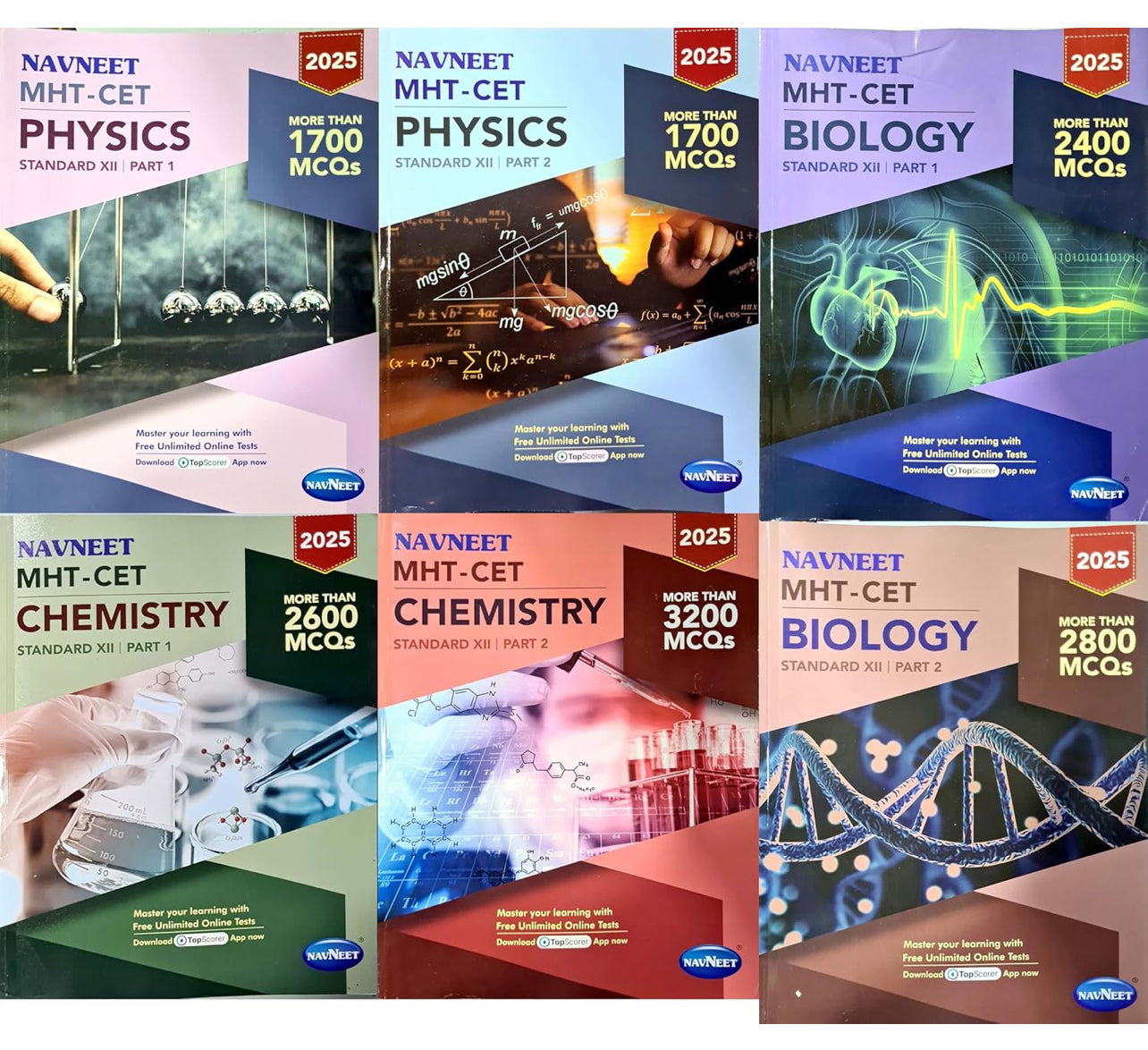 MHT-CET CLASS XI & XII , PCB (set of 9 books)